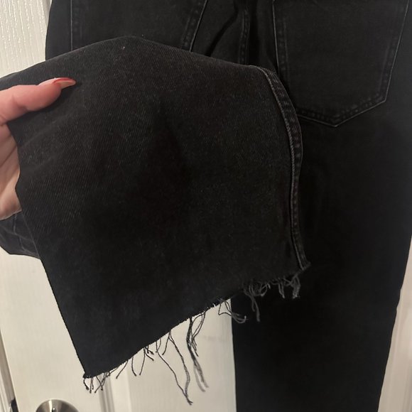 ZARA Black Hi-Rise Straight Leg Jeans (Size 6 US/38 EUR) - Picture 7 of 9